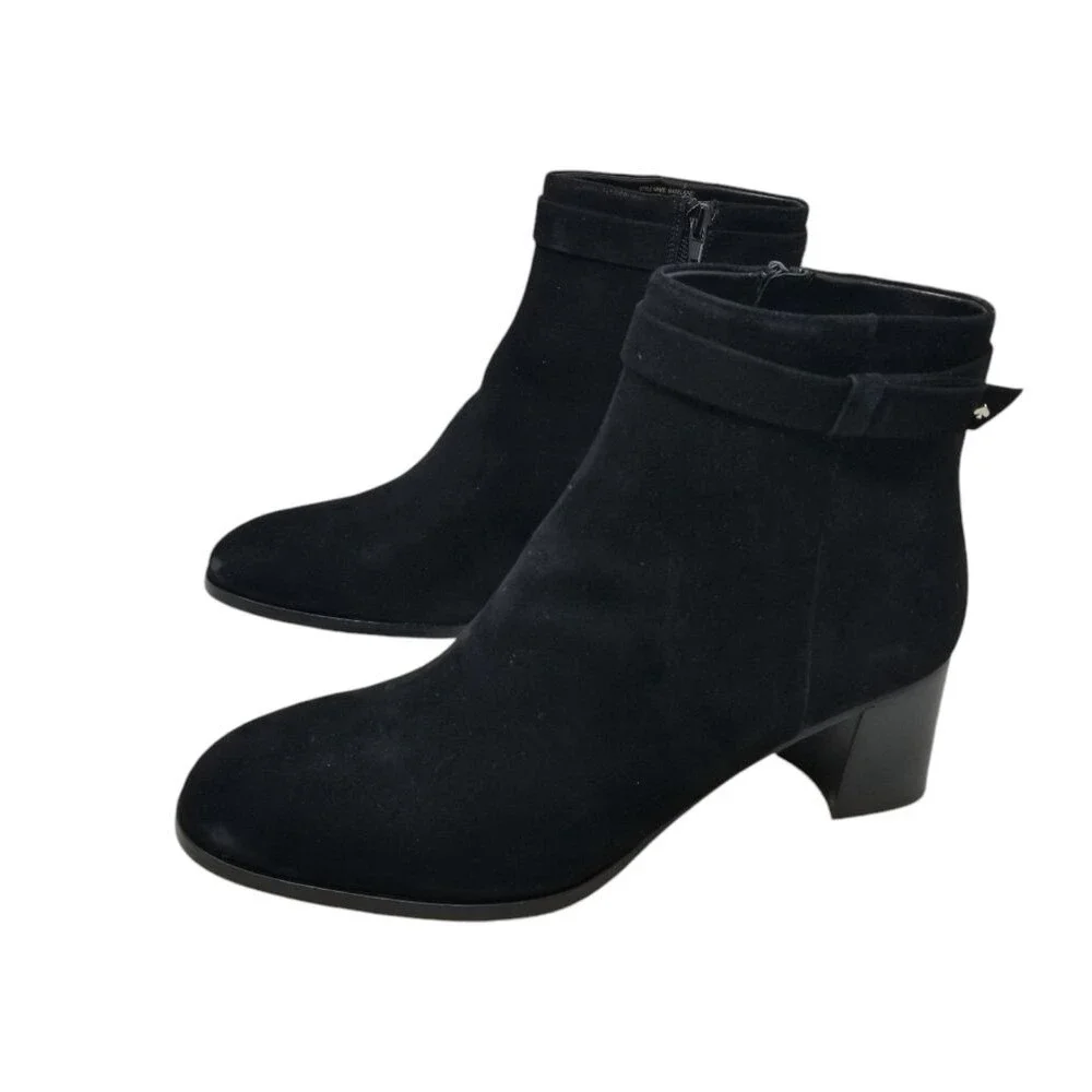 Kate Spade Black Madelaine Leather Boots